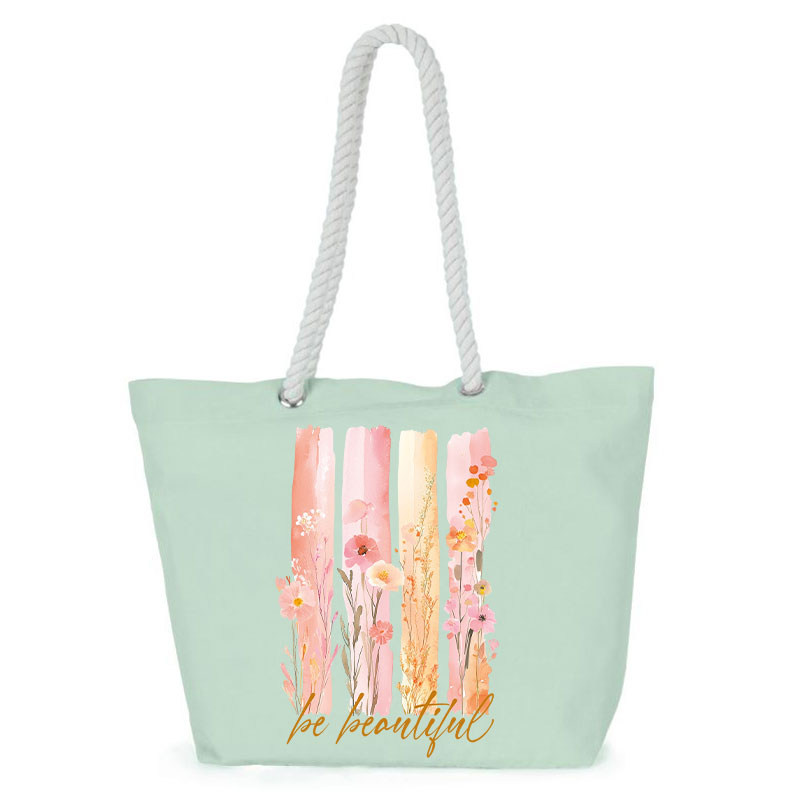 Große Shopper Tasche "Line MistiGreen"