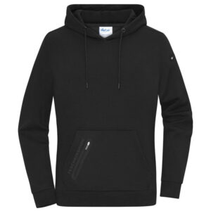 Damen Kapuzen Sweater Schwarz