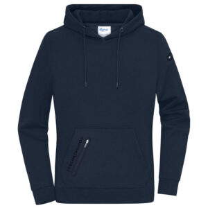 Damen Kapuzen Sweater Dunkelblau