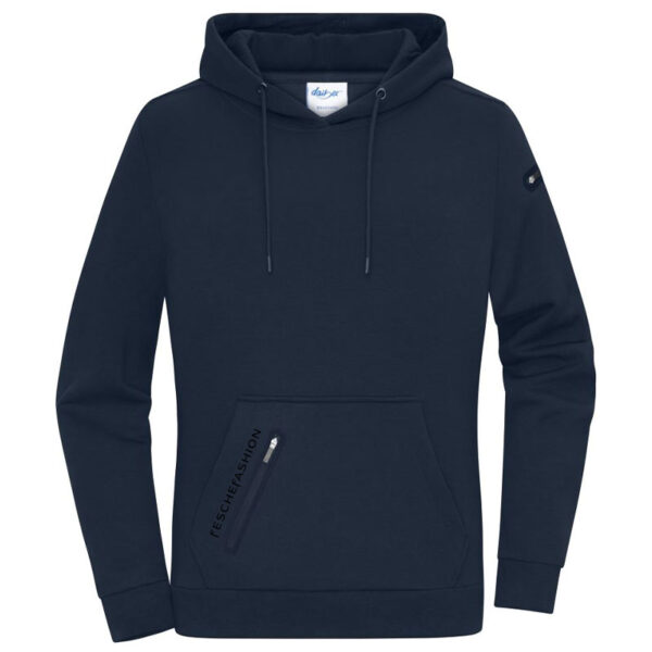 Damen Kapuzen Sweater Dunkelblau