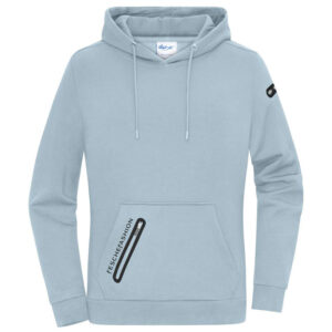 Damen Kapuzen Sweater Hellblau