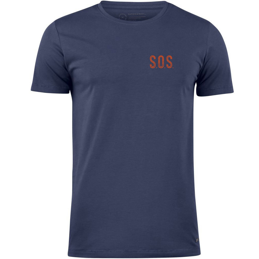 "S.O.S." Herren Stretch T-Shirt Color
